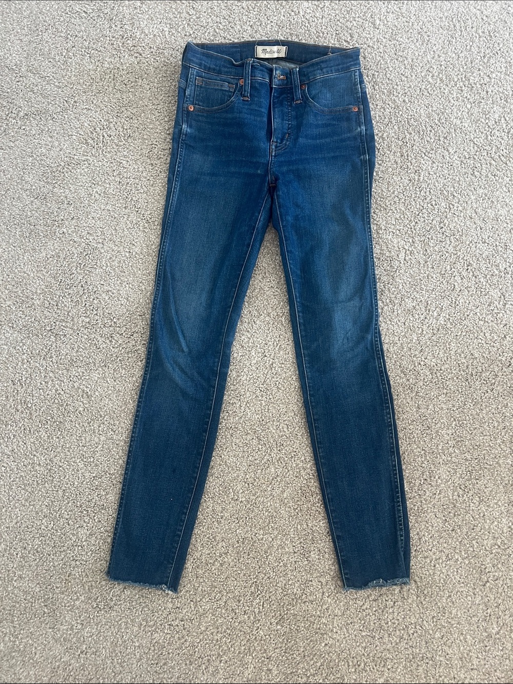 Madewell Skinny Jeans in Dark Blue Wash